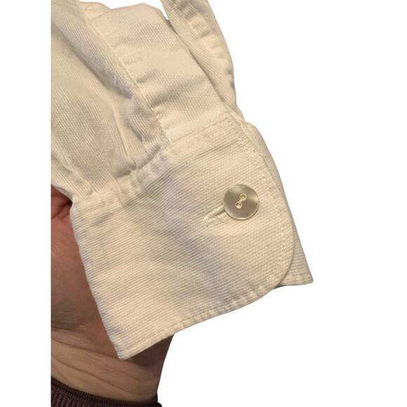 Vintage Banana Republic Pintuck Bib Blouse Made in Hong Kong – Size M Old Money - Picture 5 of 8